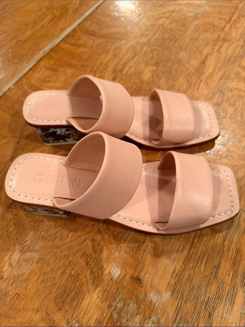 MERCEDES CASTILLO Lavinia Double-Strap Slide Sandals